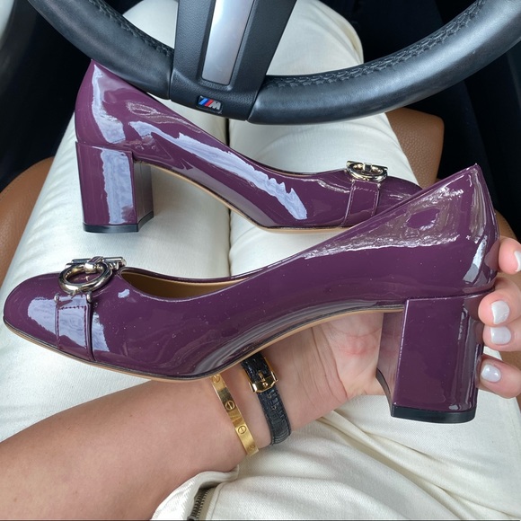 NEW! SALVATORE FERRAGAMO CHUNKY HEEL - Picture 3 of 8